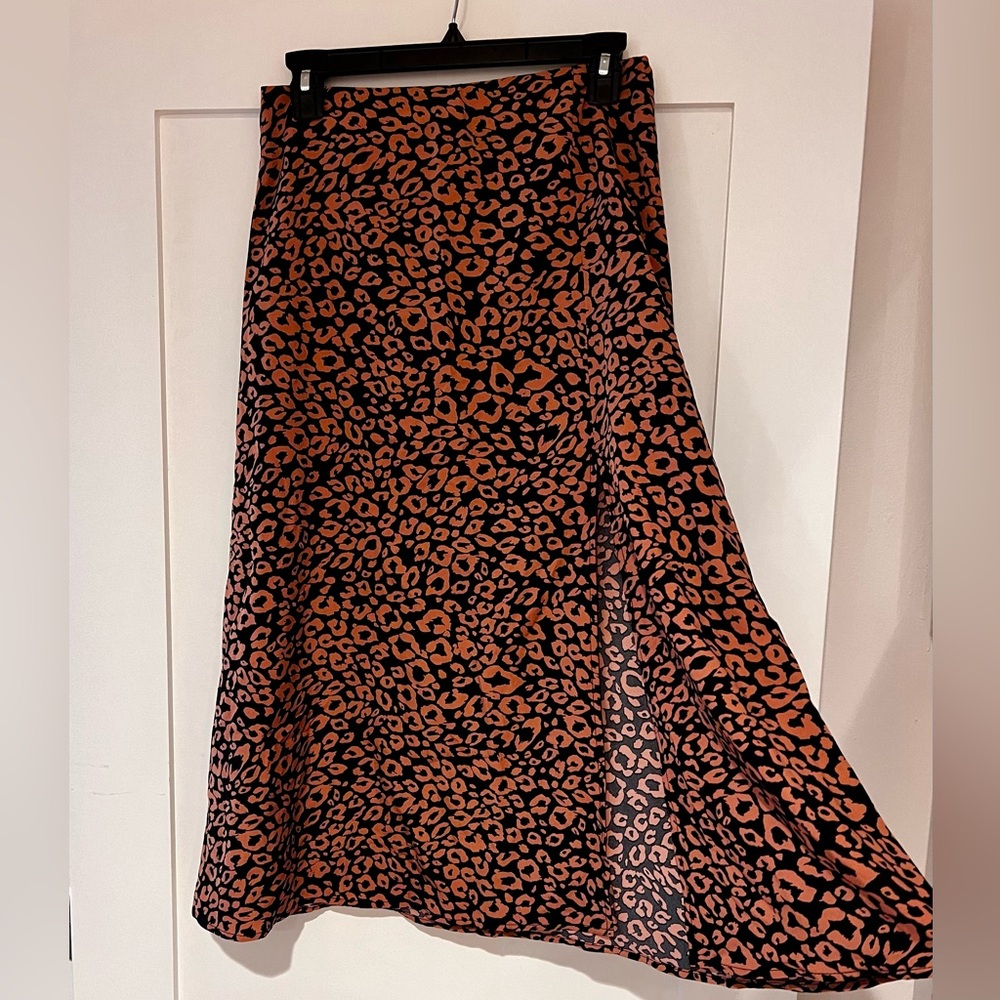 Emery Rose leopard print skirt